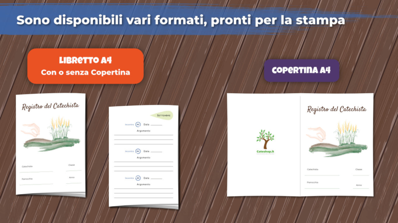 Registro del Catechista (fino a 20 bambini) - Disponibili vari formati di stampa